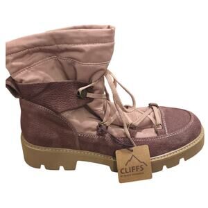 Cliffs by White Mountain Gleamy Lt Gray Snow Boots NEW Size 9.5